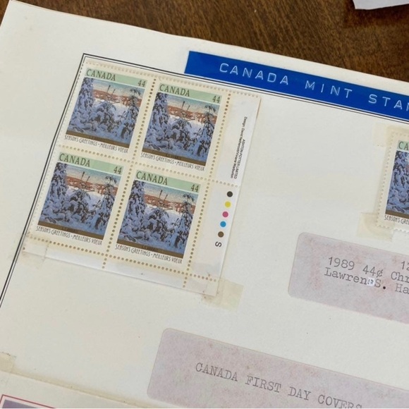 Canada Postage Stamps First Day Covers Lot of 90 Stamps Envelopes Scott Album - Picture 5 of 9